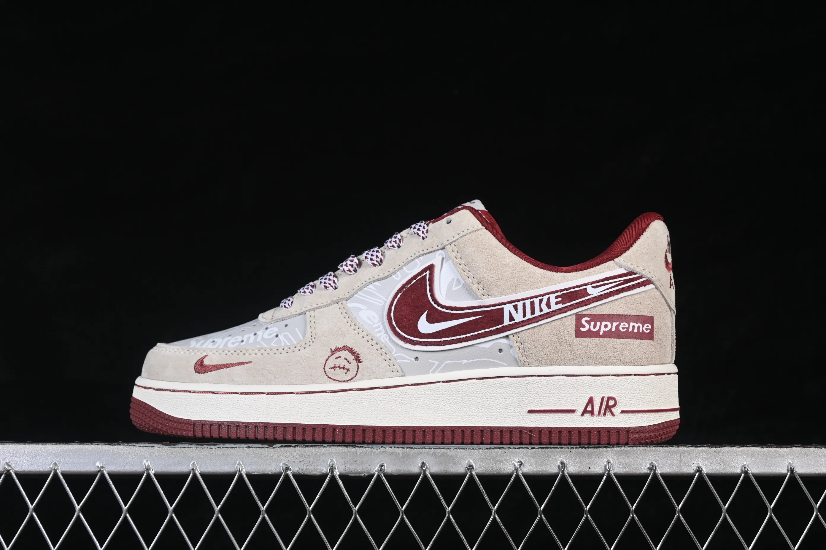 All Categories Nk Air Force 1 Air Force Series Nk Air Force 1 Low Air Force Low Nike Air Force 1'07 Low Light Rice Wine Red Air Force One Low Casual Shoes SS1979-012